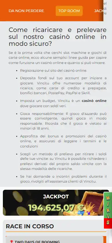 CASINO VINCITU screenshot 5