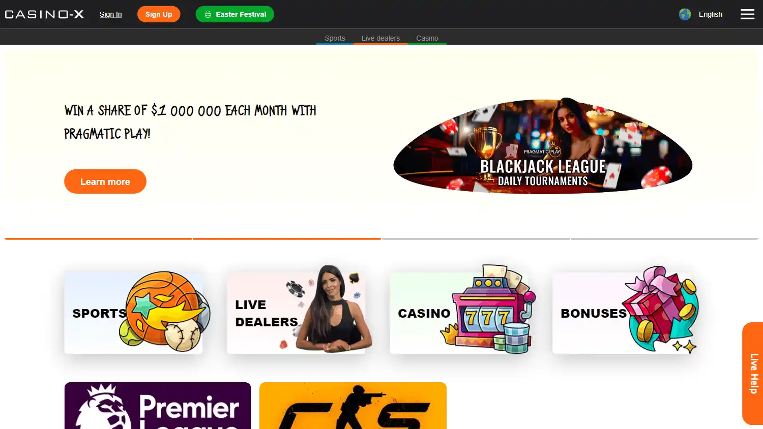 Casino-X screenshot 1