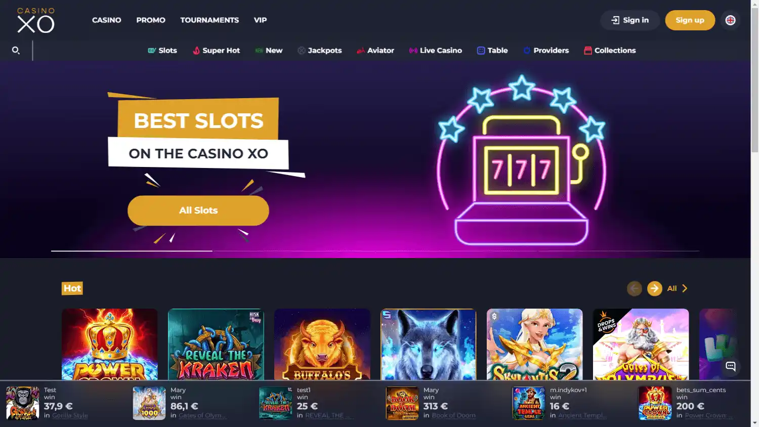 Casino XO screenshot 1