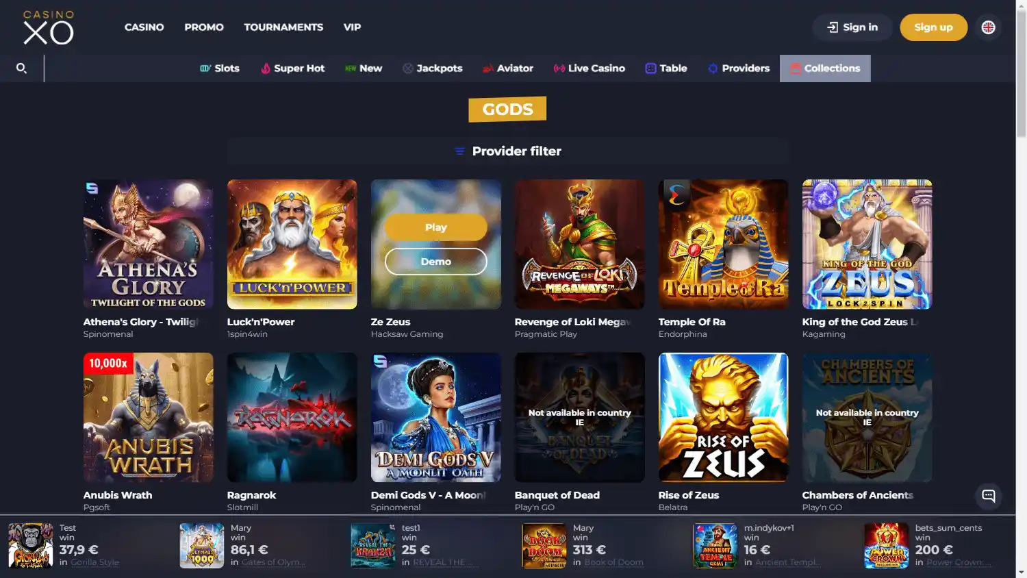 Casino XO screenshot 2