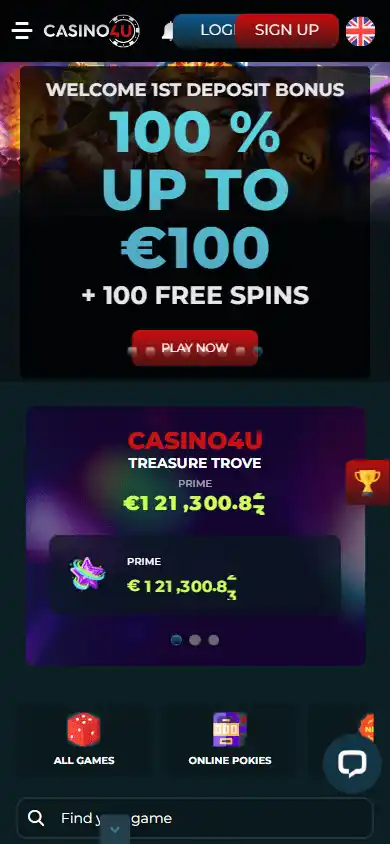 Casino4u screenshot 4