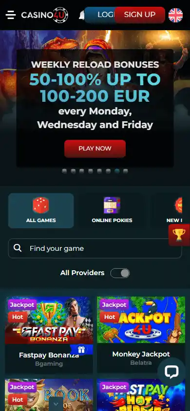 Casino4u screenshot 5