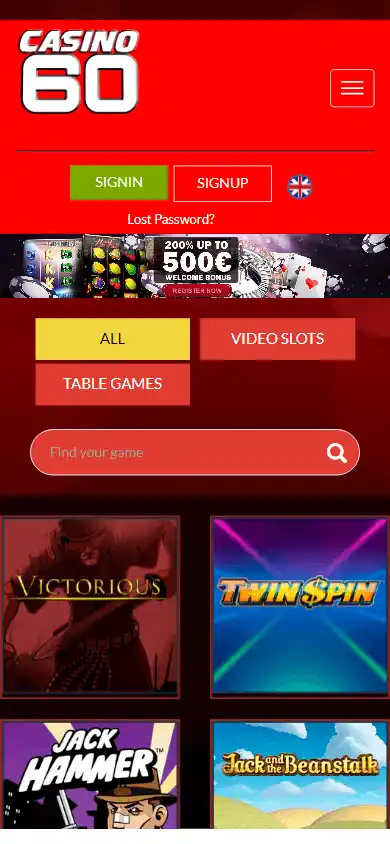 Casino60 screenshot 2