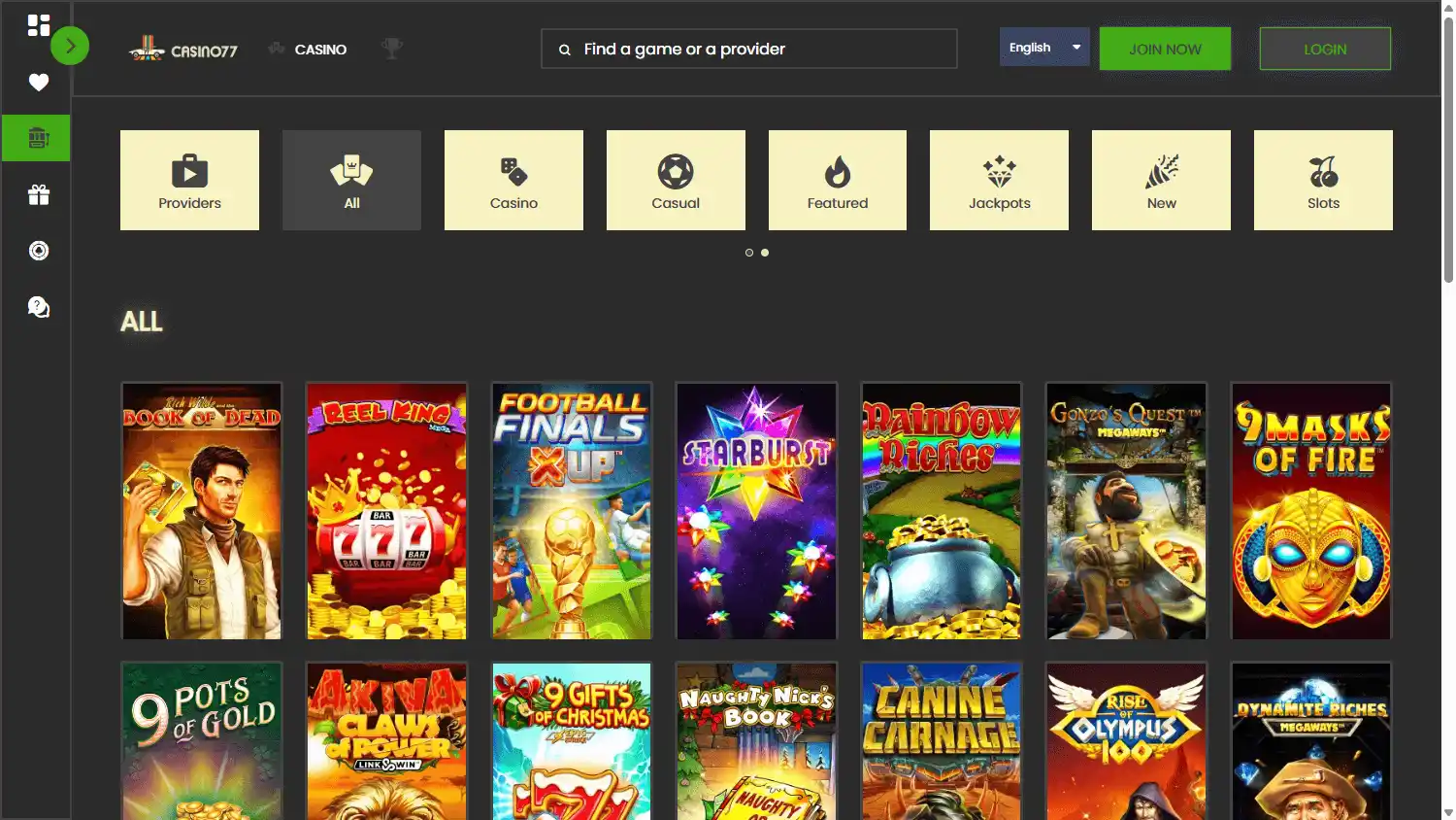 Casino77 screenshot 2