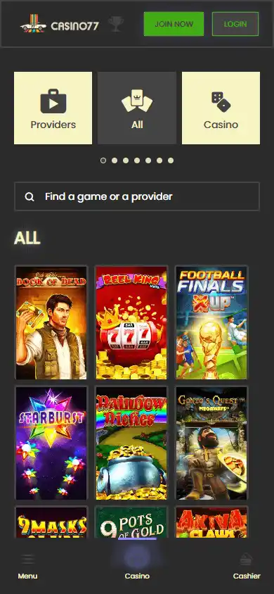 Casino77 screenshot 5