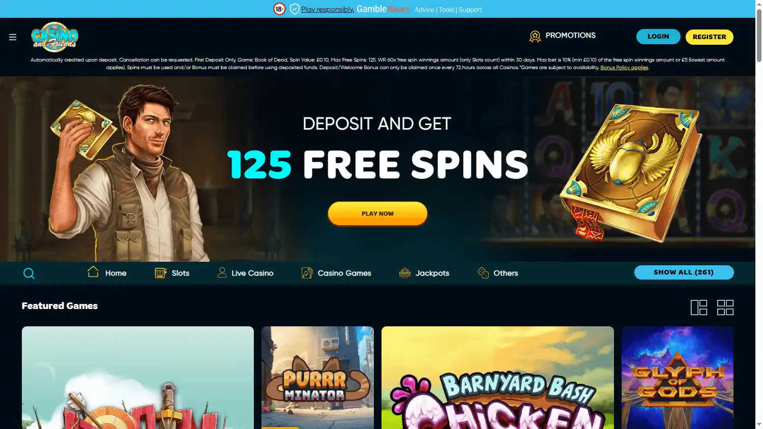 CasinoandFriends UK screenshot 1