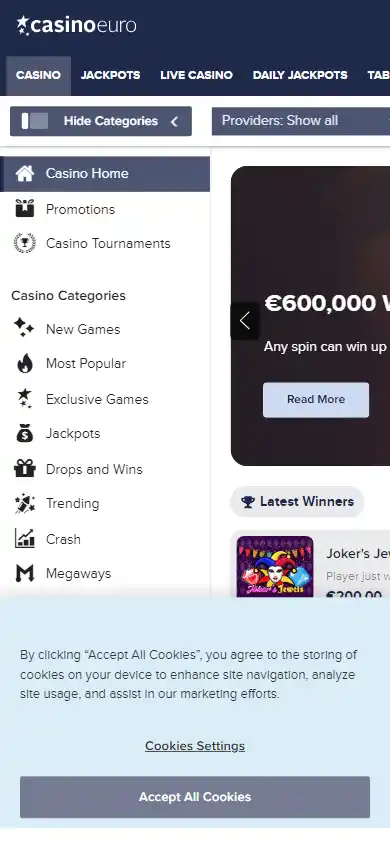 CasinoEuro screenshot 5