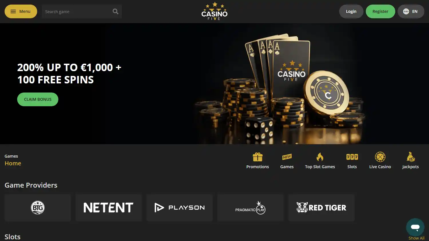 Casinofive screenshot 1