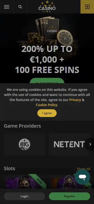 Casinofive screenshot 2