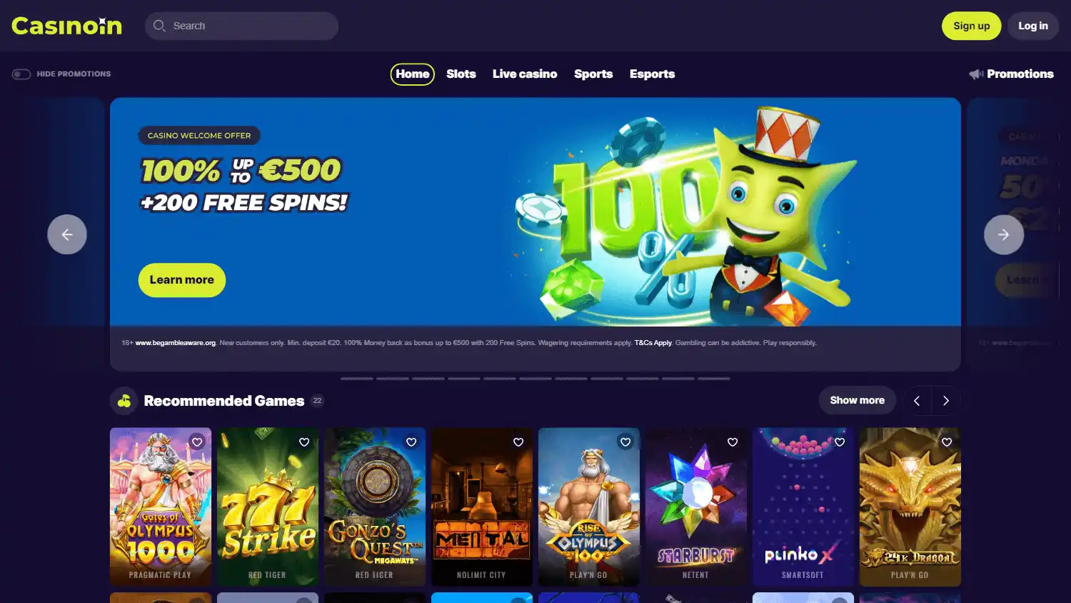 Casinoin screenshot 1