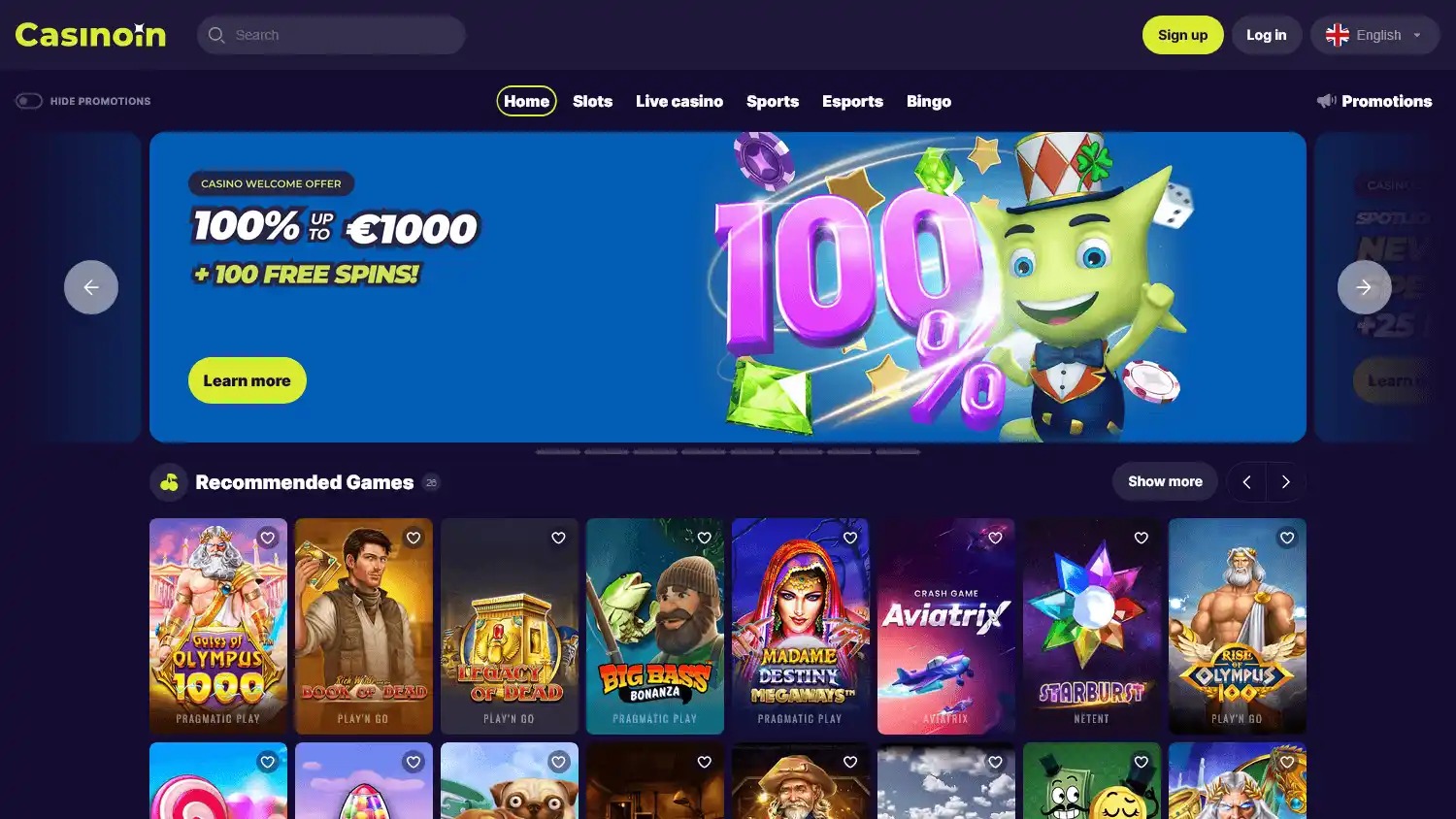 Casinoin screenshot 2