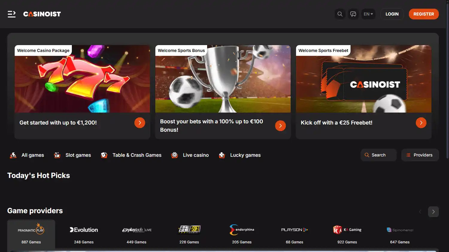 Casinoist Casino screenshot 1