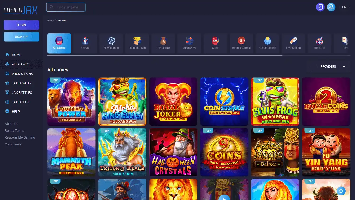 CasinoJAX screenshot 2