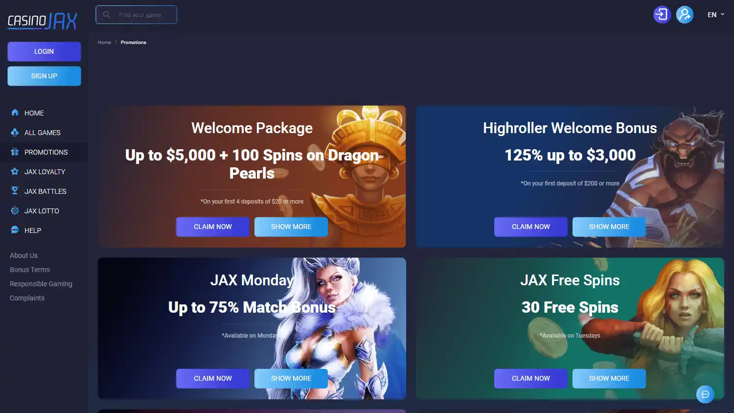 CasinoJAX screenshot 3