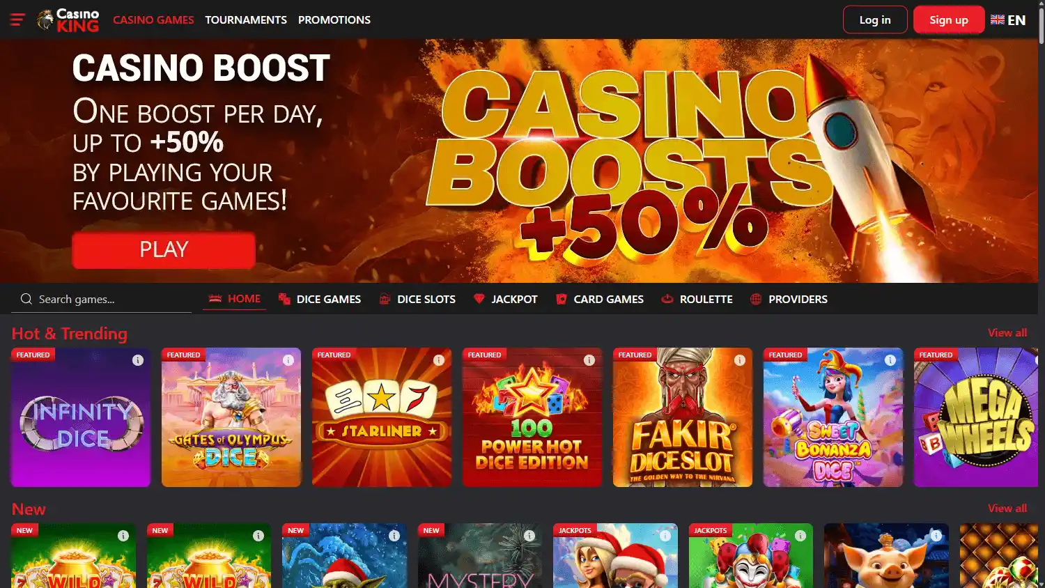 CasinoKing.be screenshot 1