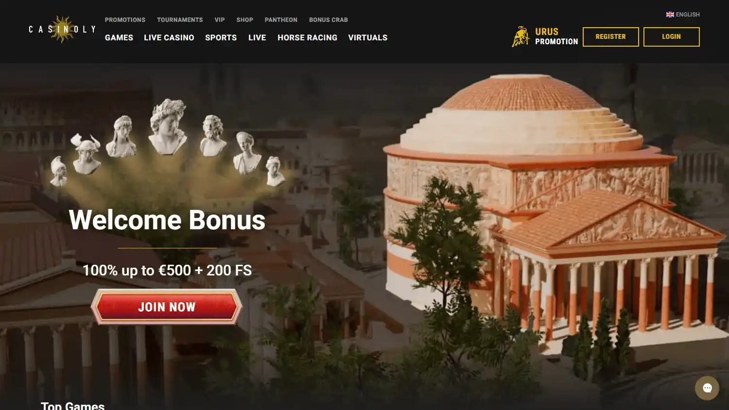 Casinoly Casino screenshot 1