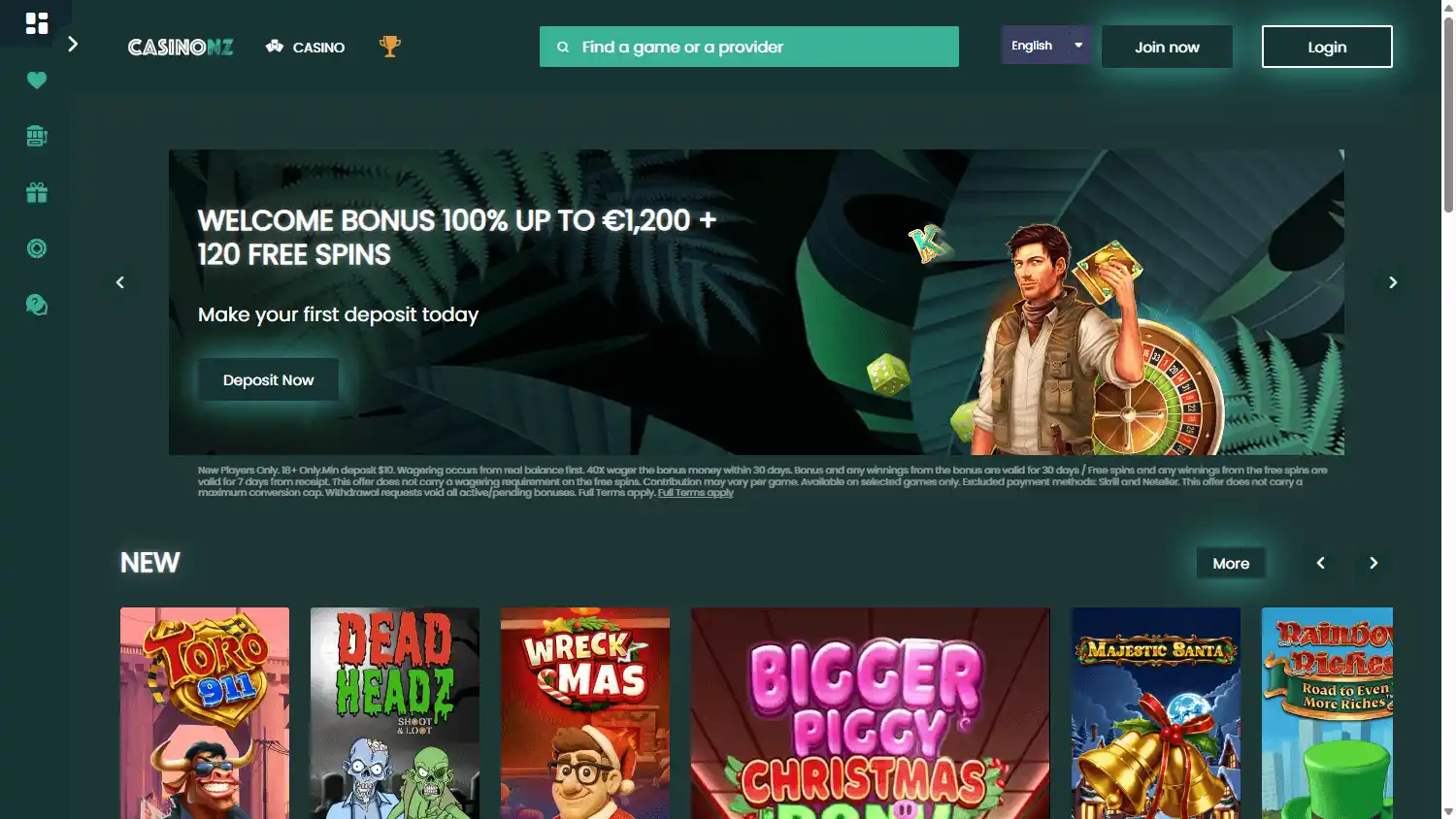 CasinoNZ screenshot 1
