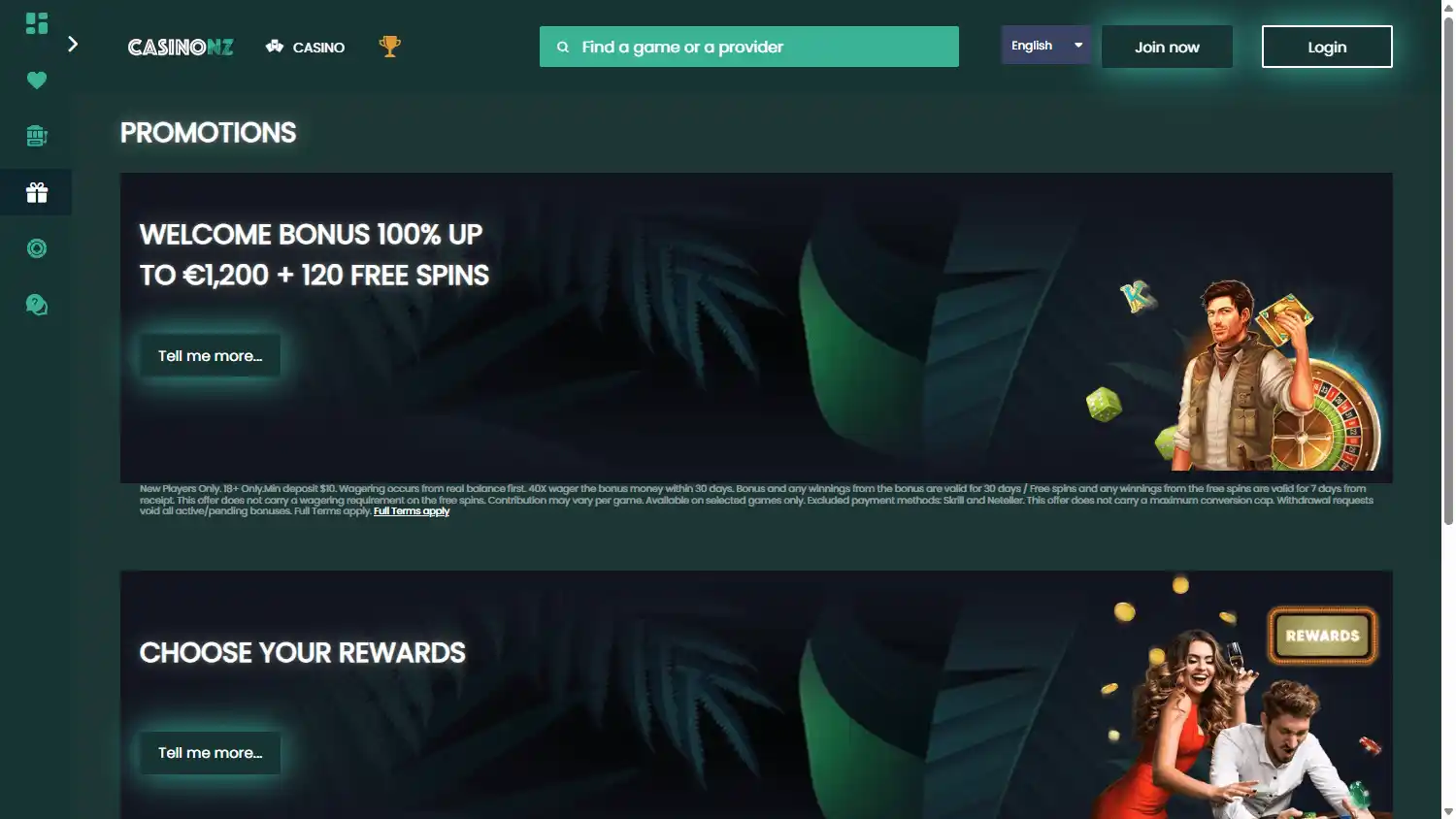 CasinoNZ screenshot 3