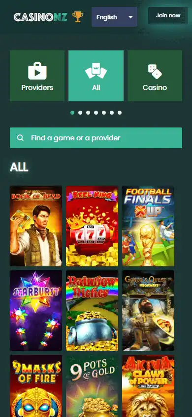 CasinoNZ screenshot 5
