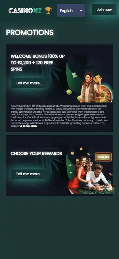 CasinoNZ screenshot 6
