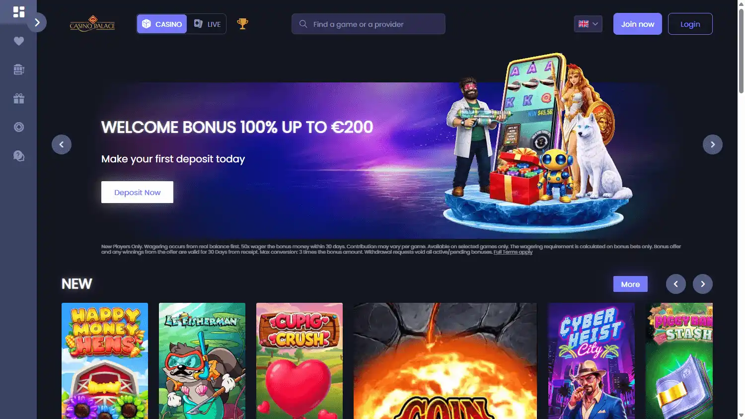 CasinoPalace screenshot 1