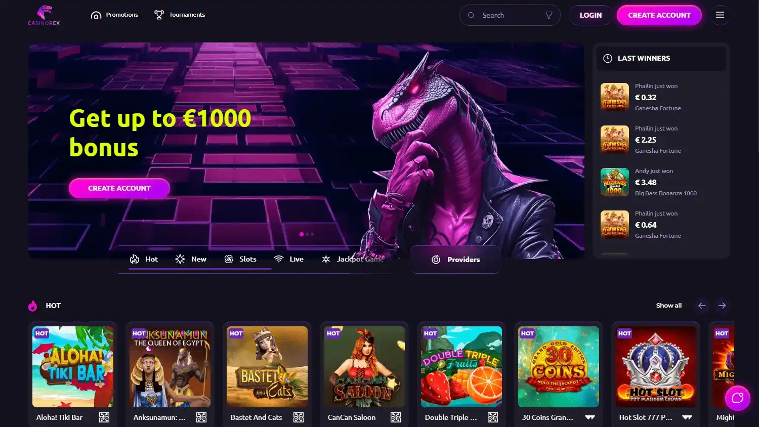 Casinorex screenshot 1