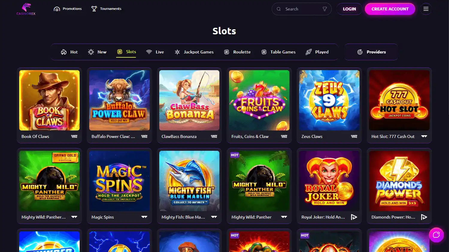 Casinorex screenshot 2