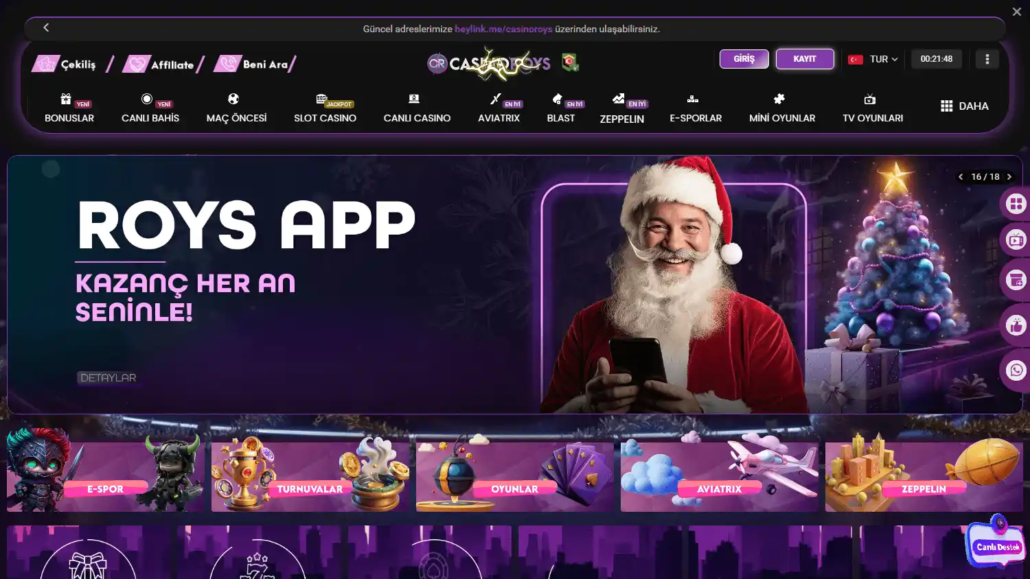 CasinoRoys screenshot 1