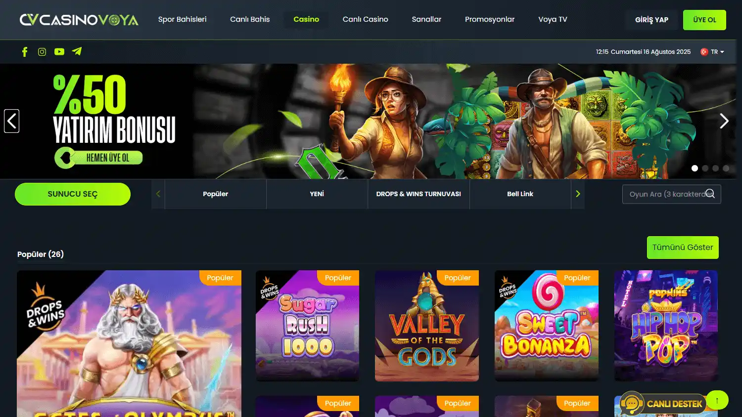 Casino Voya screenshot 1