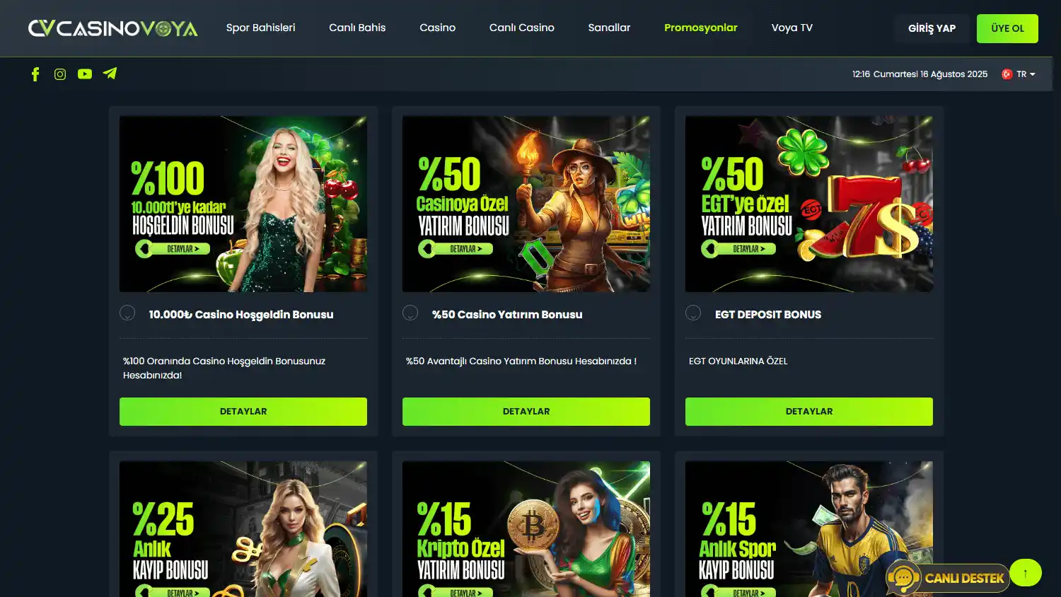 Casino Voya screenshot 2