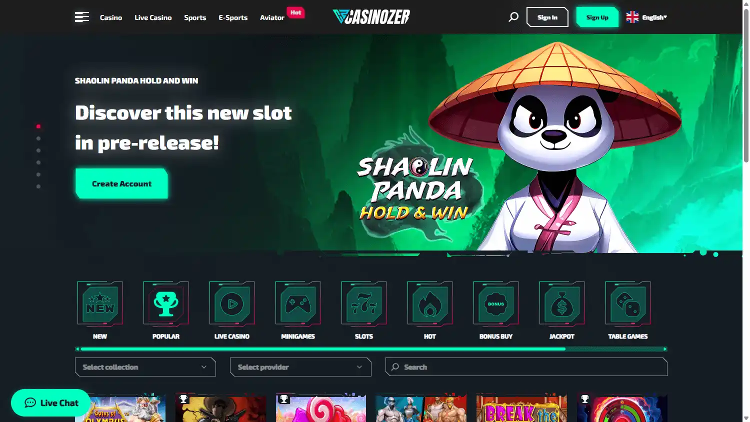 Casinozer screenshot 2