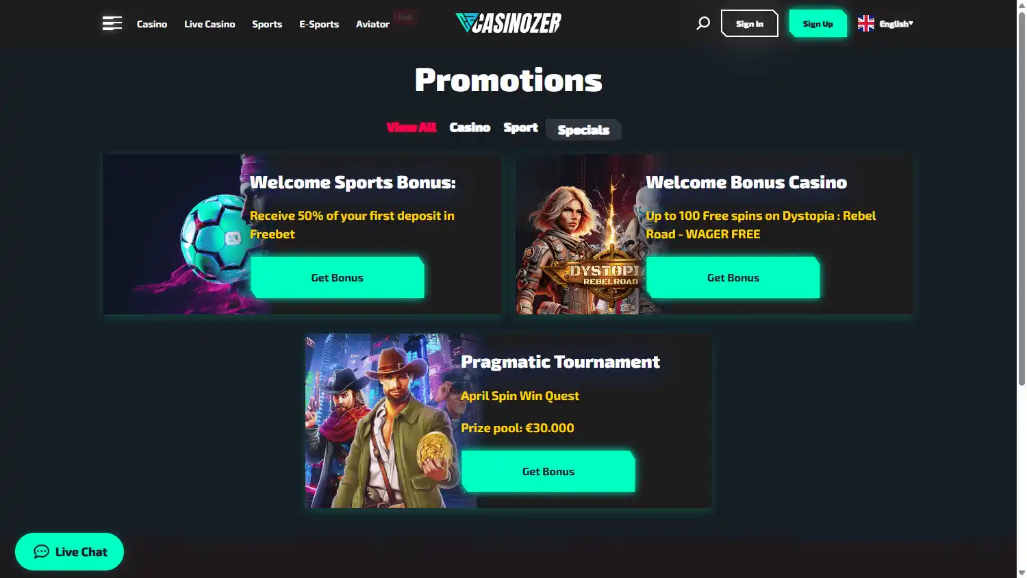 Casinozer screenshot 3