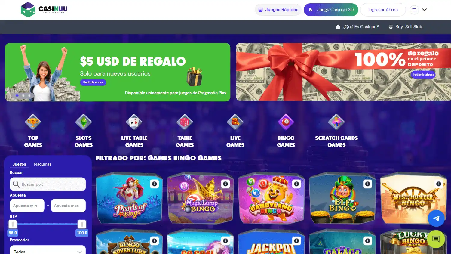 Casinuu Casino screenshot 1