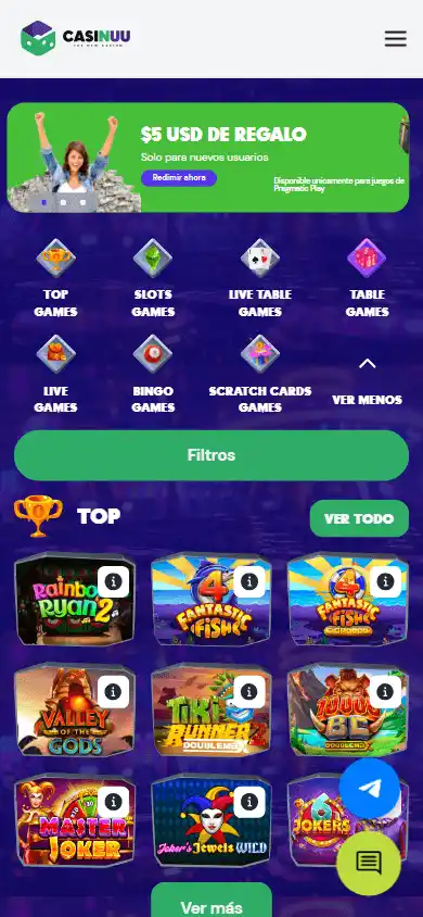 Casinuu Casino screenshot 2