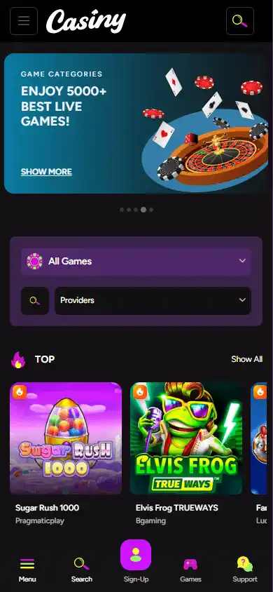 Casiny Casino screenshot 4