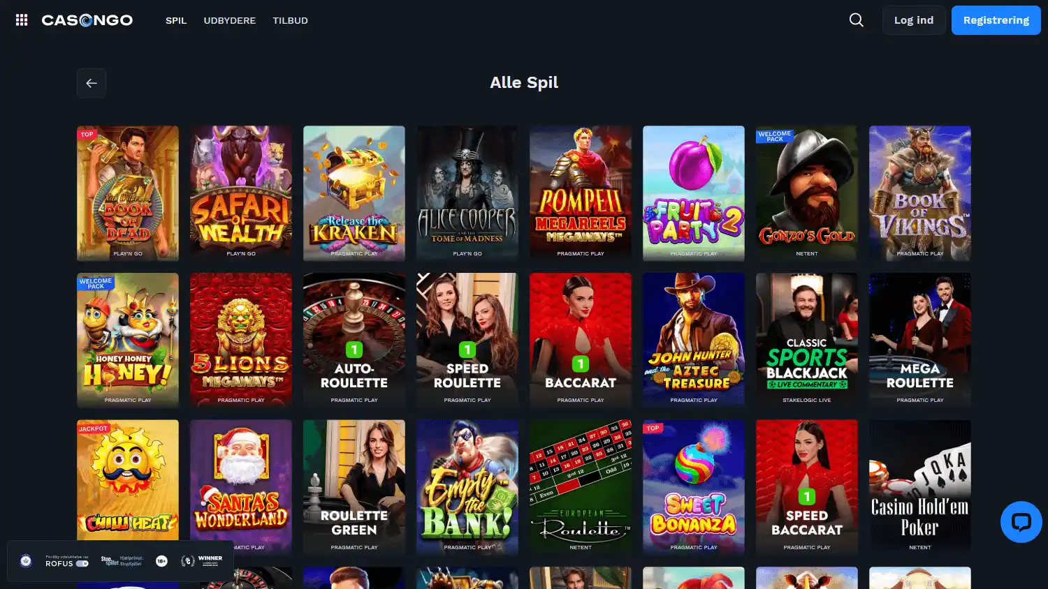 Casongo Casino screenshot 2