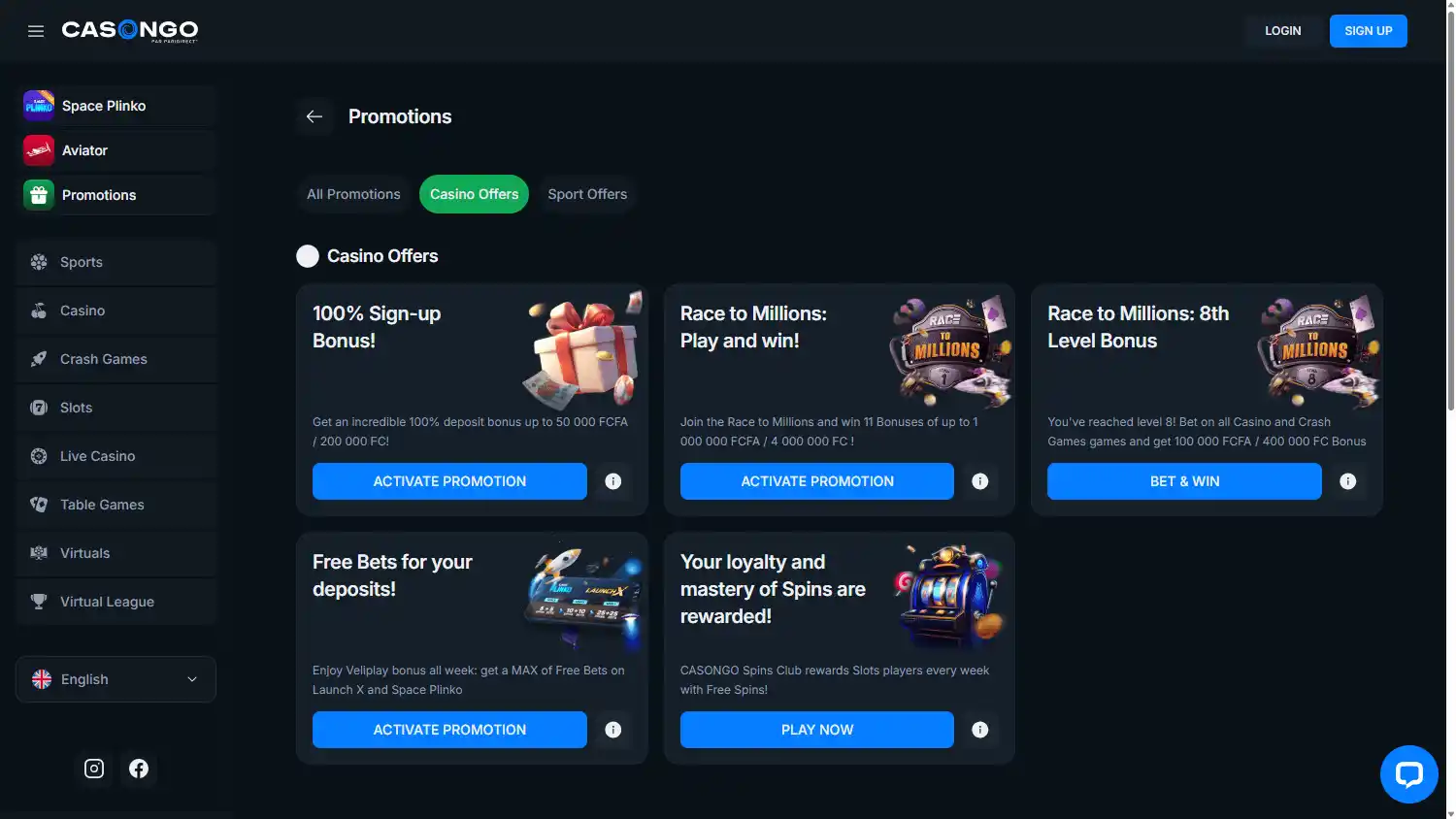 CASONGO Casino screenshot 3