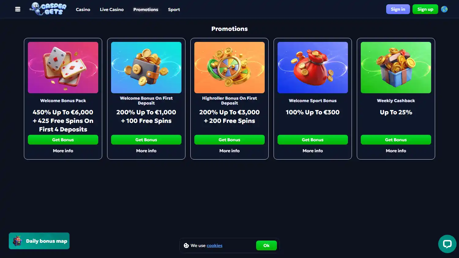 Casper Bets Casino screenshot 3