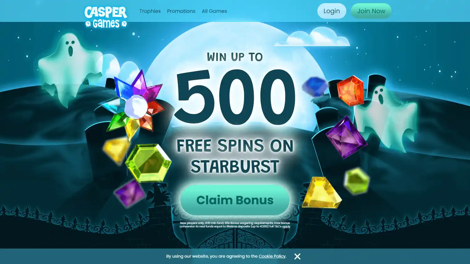 Casper Games Casino IE screenshot 1