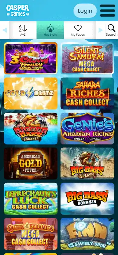 Casper Games Casino IE screenshot 5