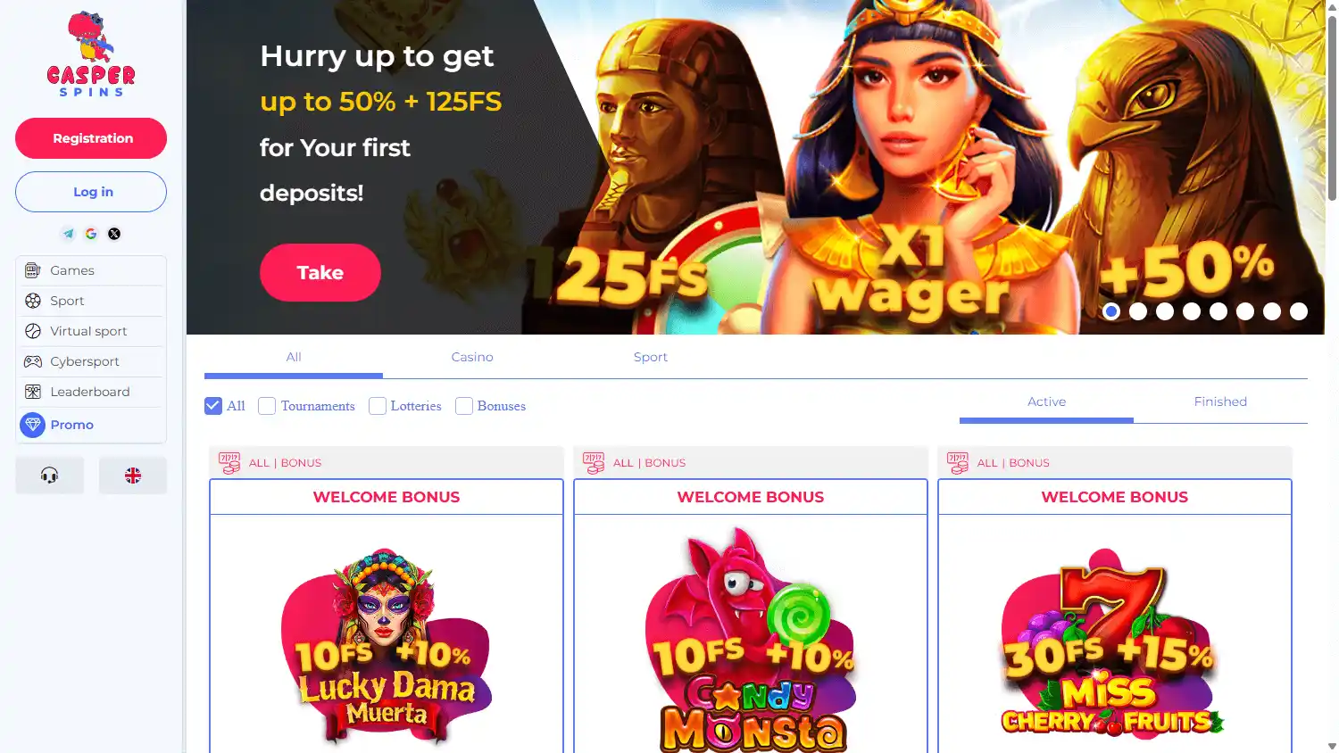Casper Spins Casino screenshot 3