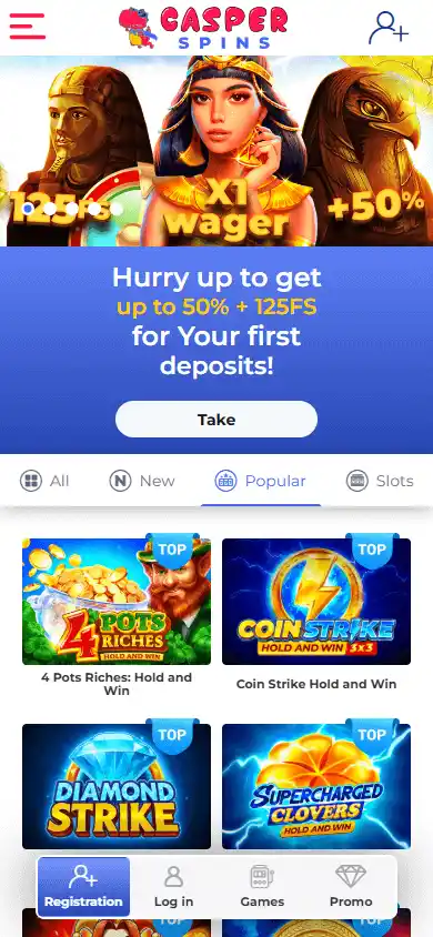 Casper Spins Casino screenshot 4
