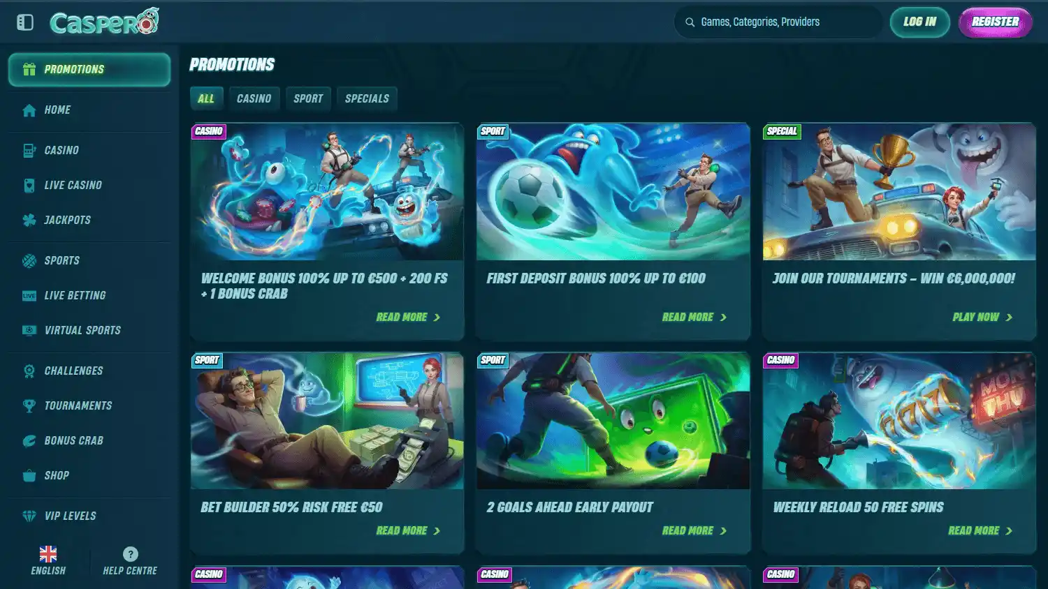 Caspero Casino screenshot 3