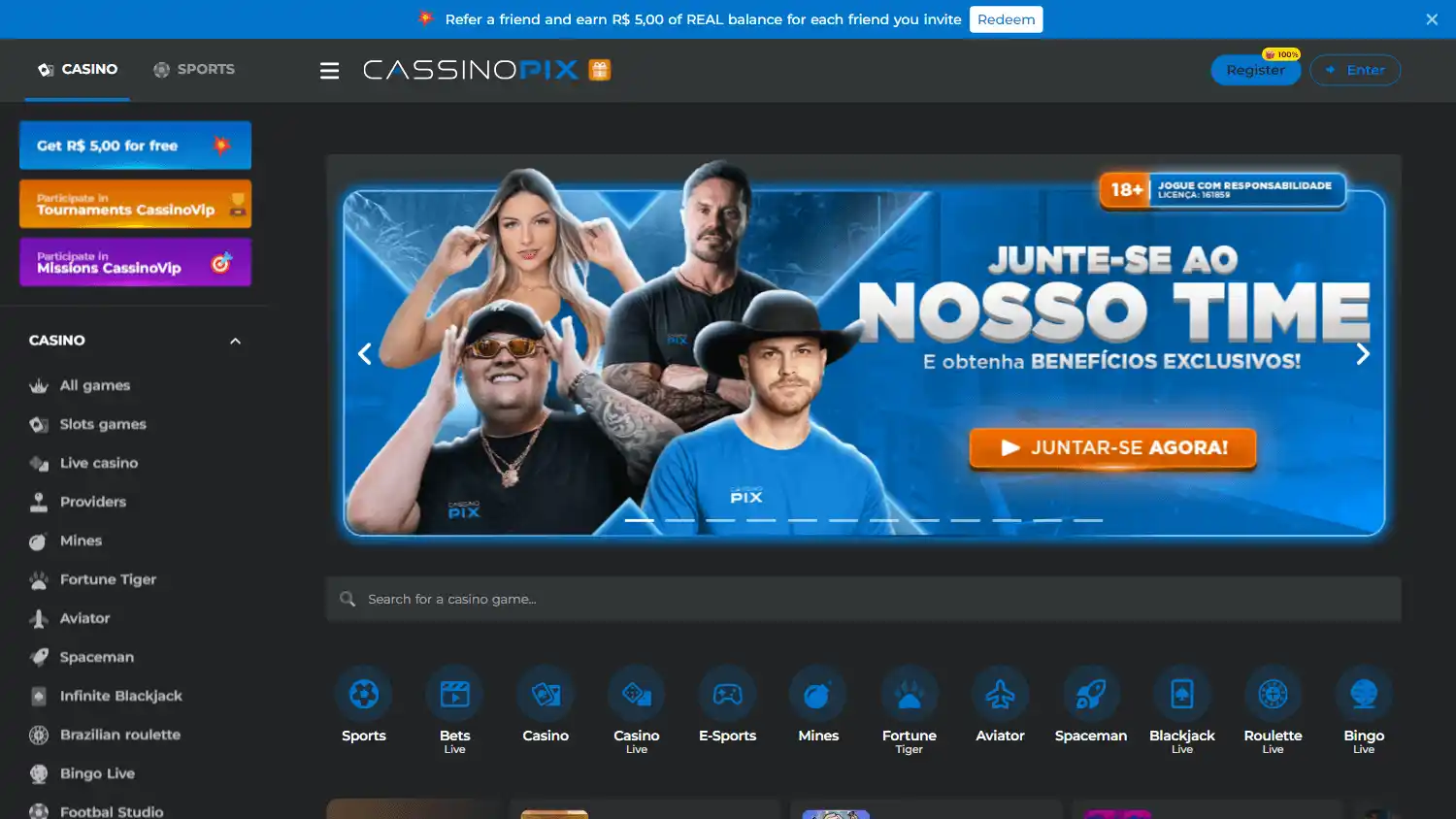 Cassino BET screenshot 1