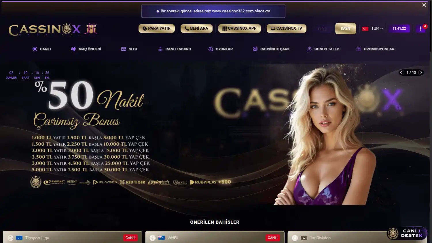 Cassinox Casino screenshot 1