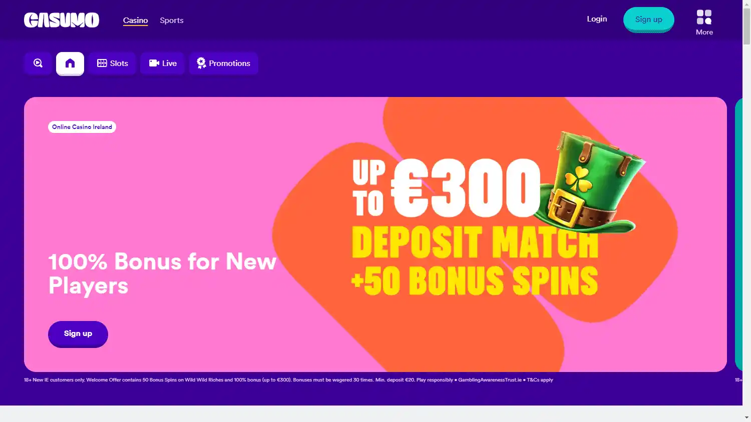 Casumo Casino screenshot 1