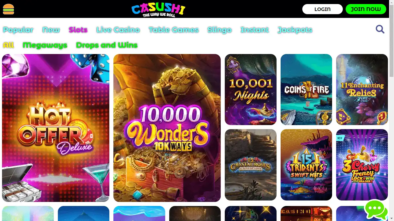 Casushi Casino screenshot 2