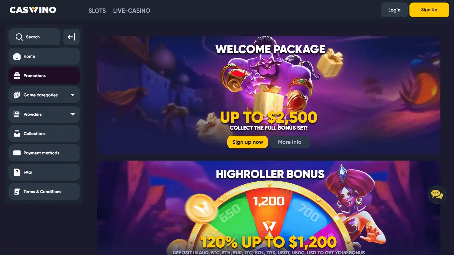 Caswino Casino screenshot 3