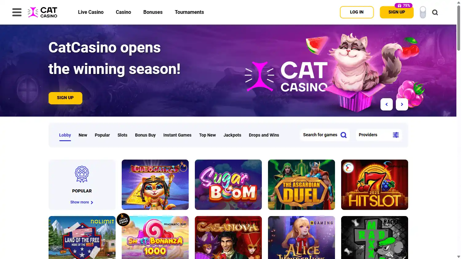 CatCasino screenshot 1