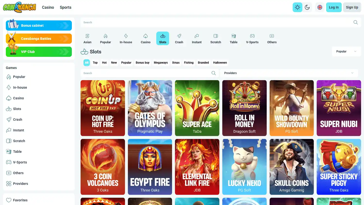 Cawabanga Casino screenshot 2